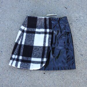 ASOS Edgy Plaid Cotton Blend Mini Skirt, Grunge Y2K Dark Academia, Size 4